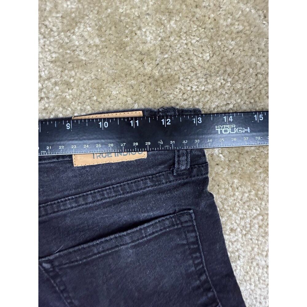 True Indigo Skinny Jeans Kids Size 12 Black Stretch Adjustable A527 - Picture 9 of 11